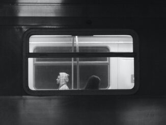 people riding the train